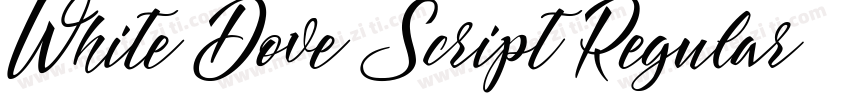 White Dove Script Regular字体转换